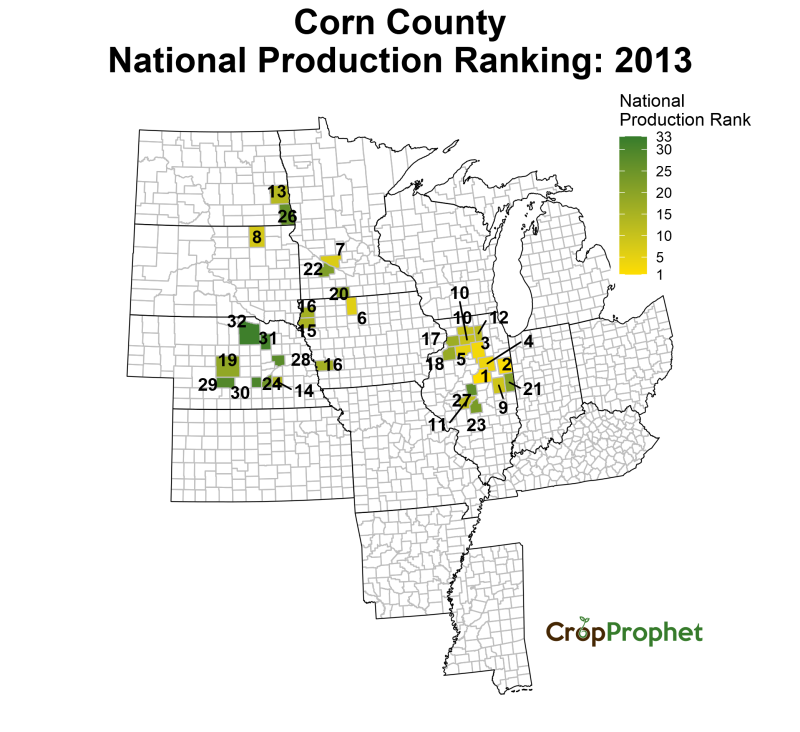 What Counties Produce The Most Corn The Top 33 Cropprophet 6826